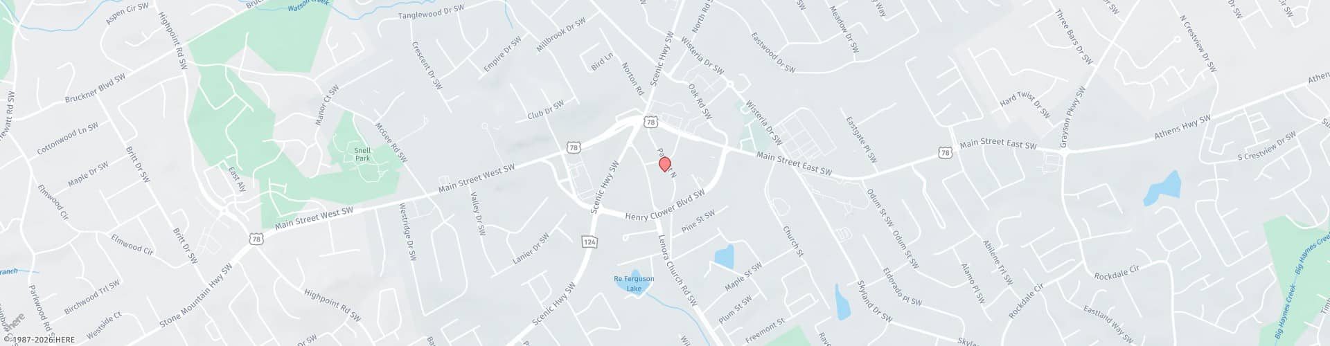 Location Map: 2383 Pate St Snellville, GA 30078